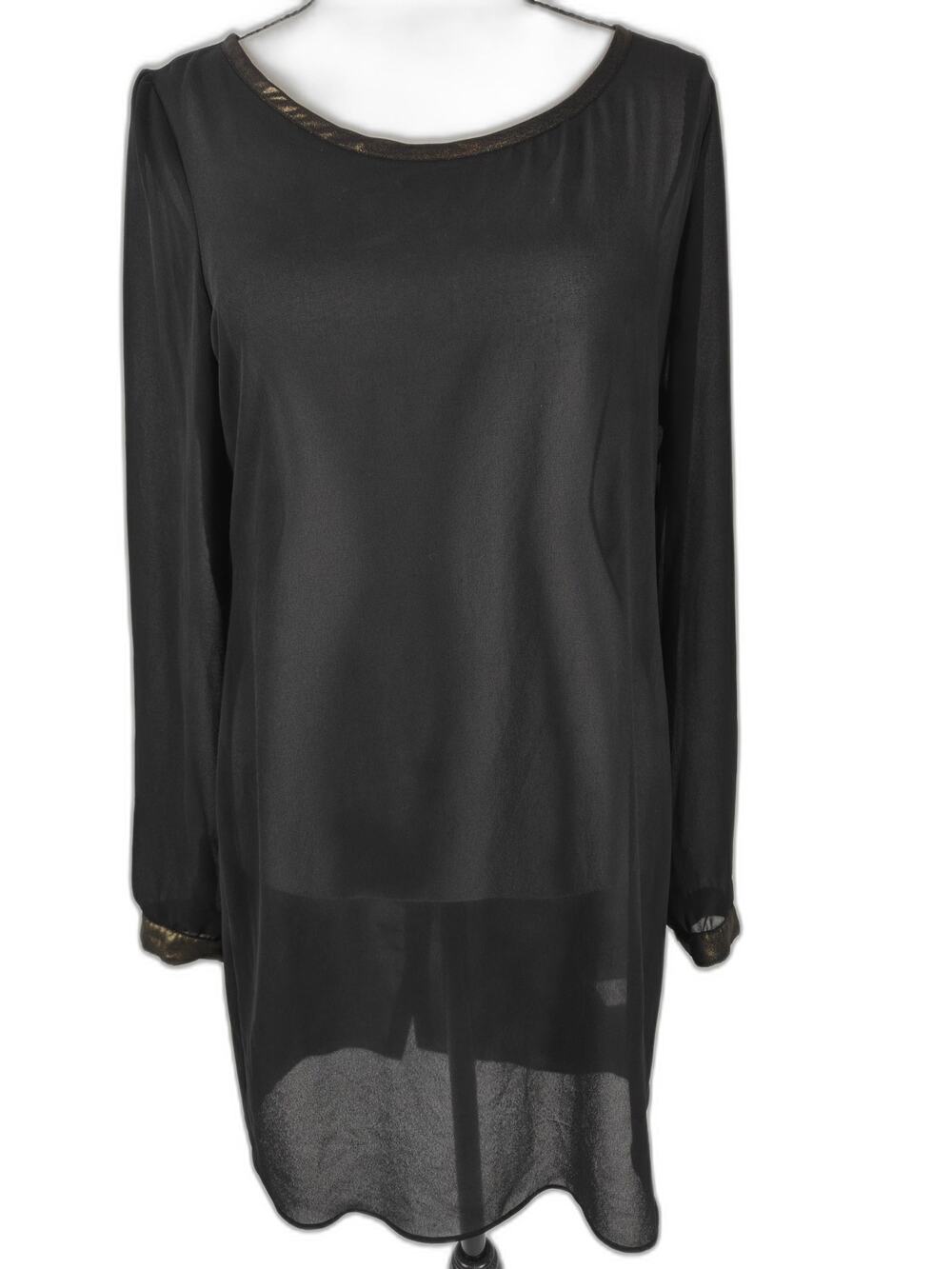 Women’s Olive & Oak Tunic Blouse Black Small
